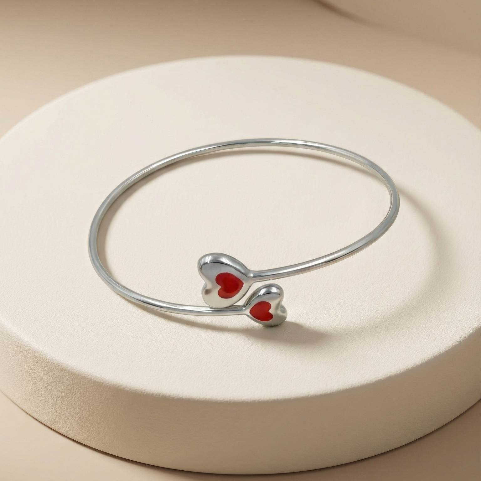 Vòng tay GF 14K thiết kế Double Heart Bond BN JEWELRY