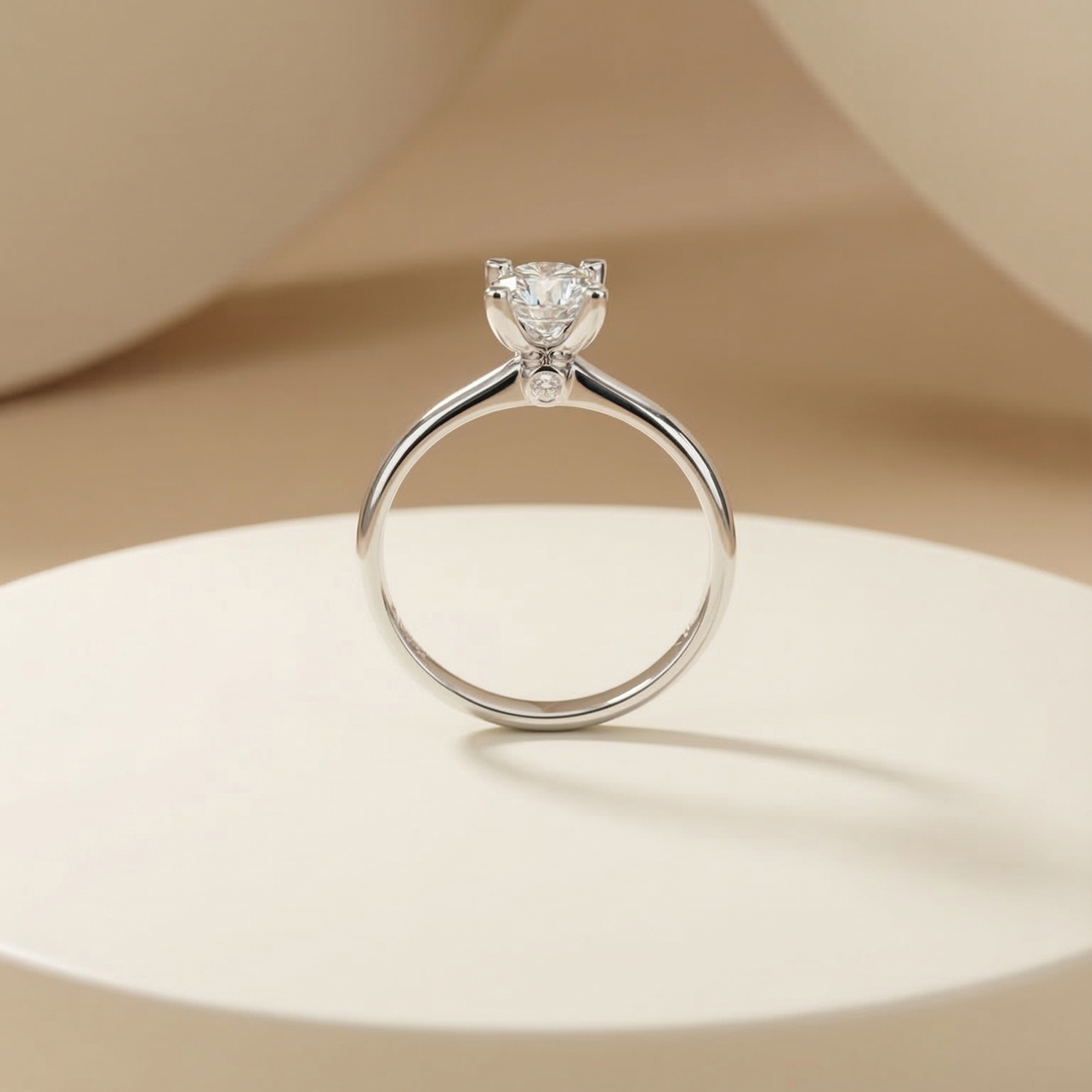 Nhẫn Platinum thiết kế Bridal Rise BN JEWELRY | 6.0 ly