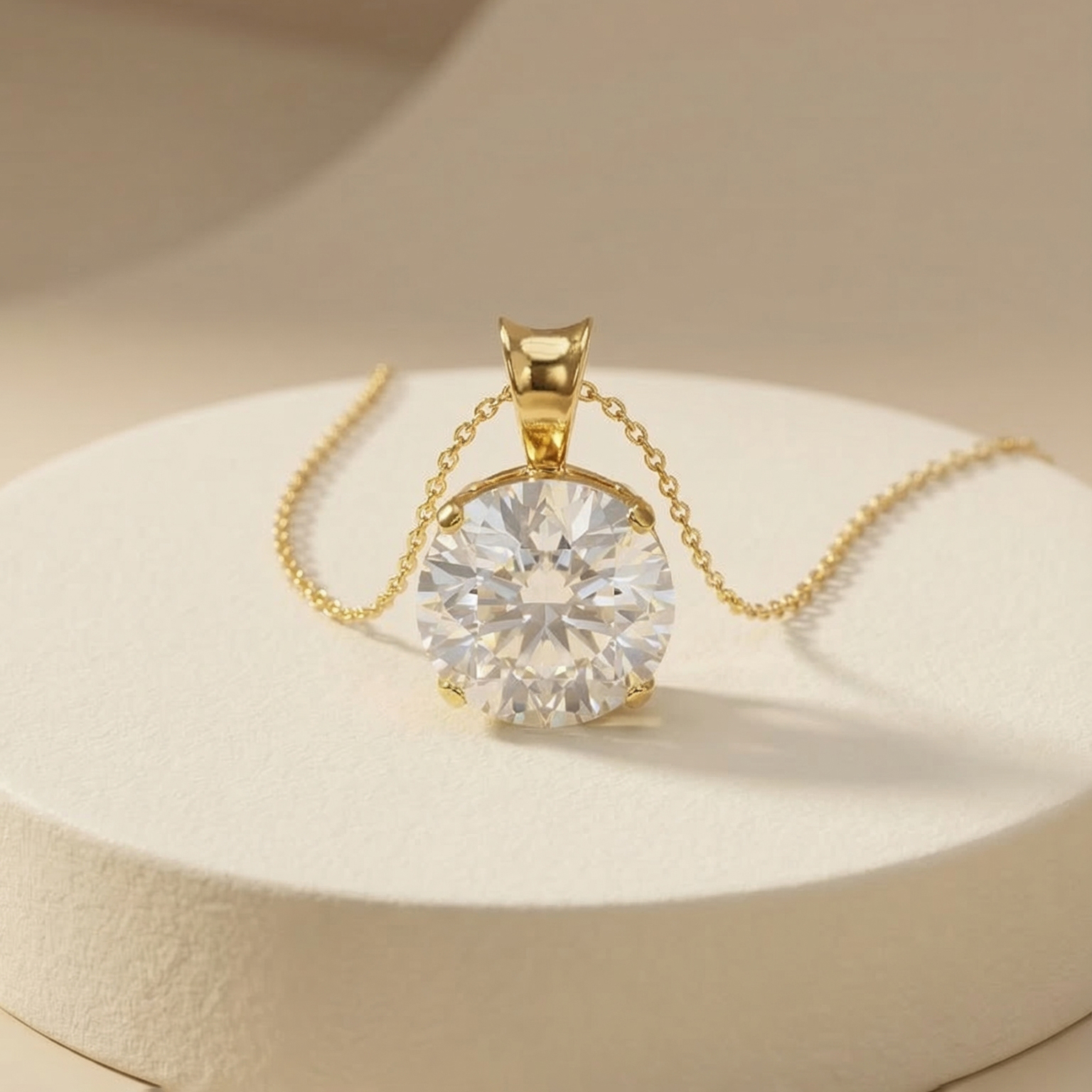 Mặt dây chuyền GF 14K thiết kế Venus  đá moissanite BN JEWELRY | đá 7.0 ly