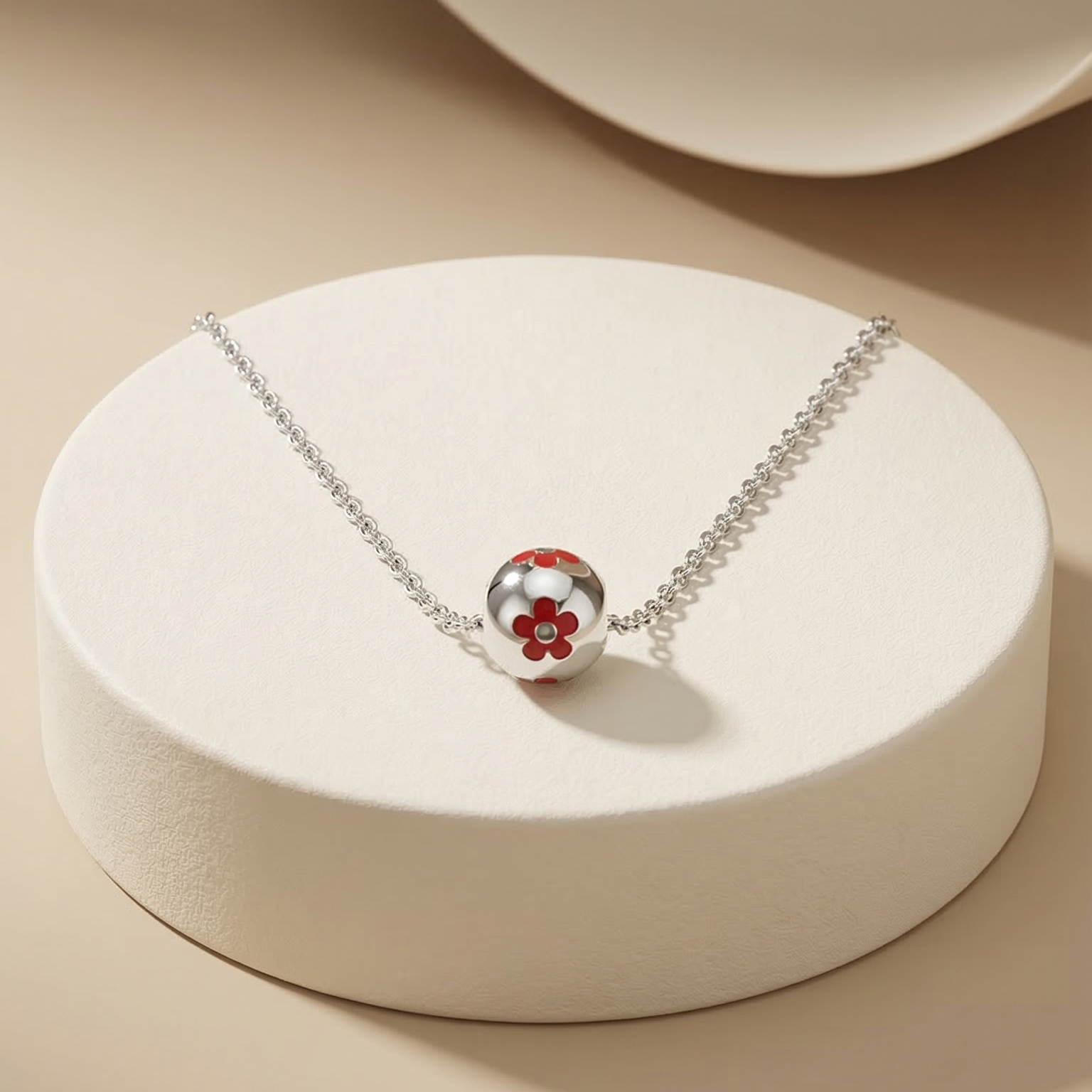 Mặt dây chuyền GF 14K charm tròn hoa Bloomy BN JEWELRY