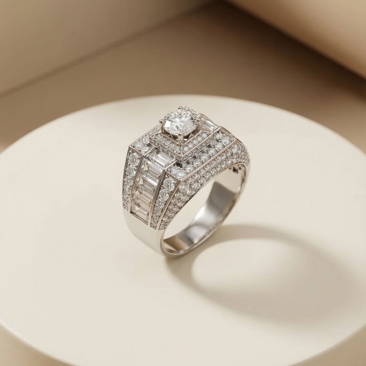 Nhẫn Platinum thiết kế Daphine BN JEWELRY