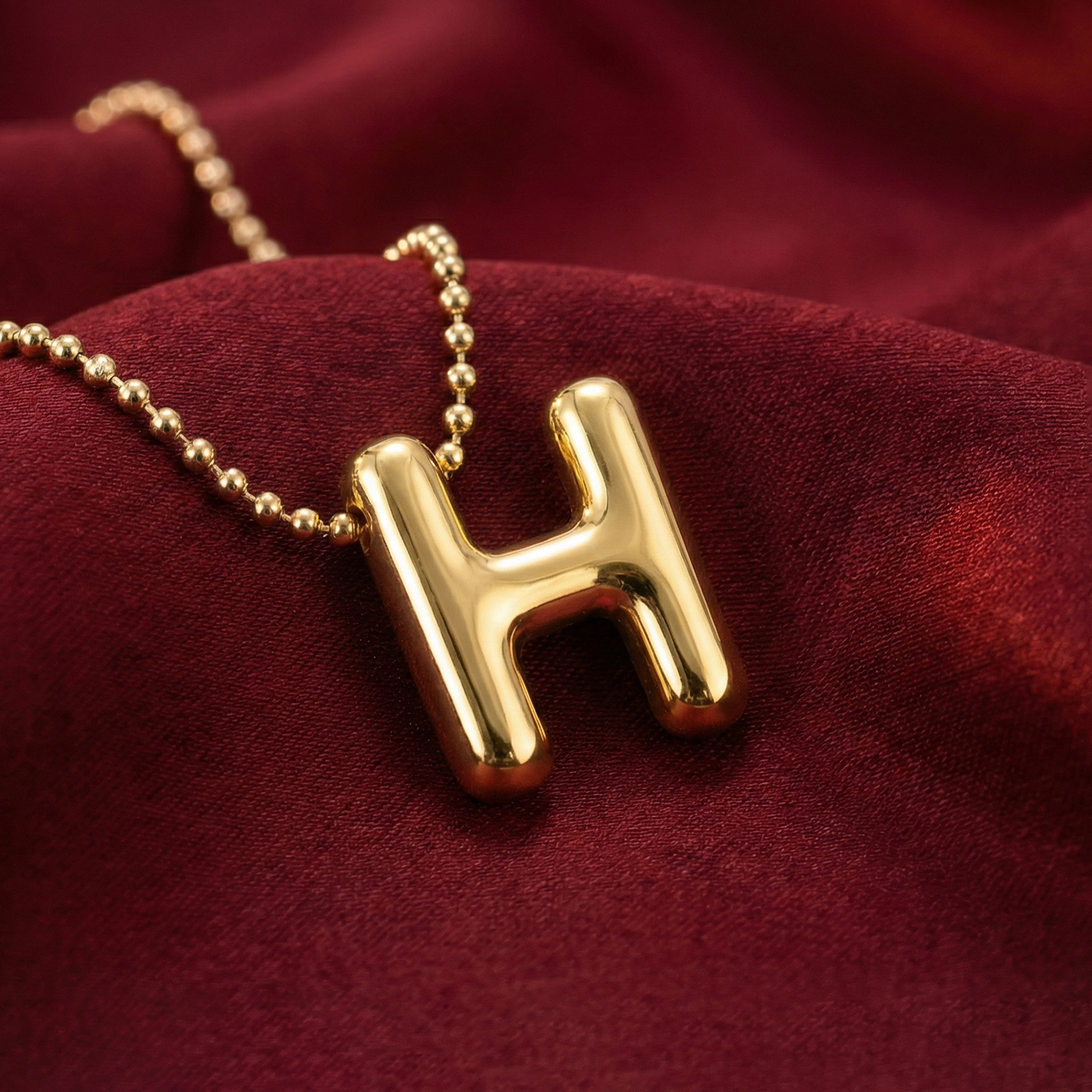 Dây chuyền mắt bi chữ H BN JEWELRY