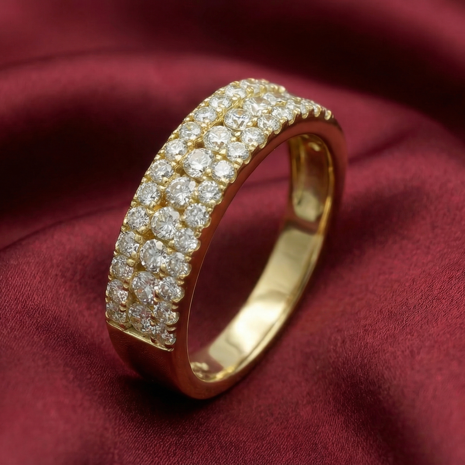 Nhẫn thiết kế Pavé Trinity BN JEWELRY