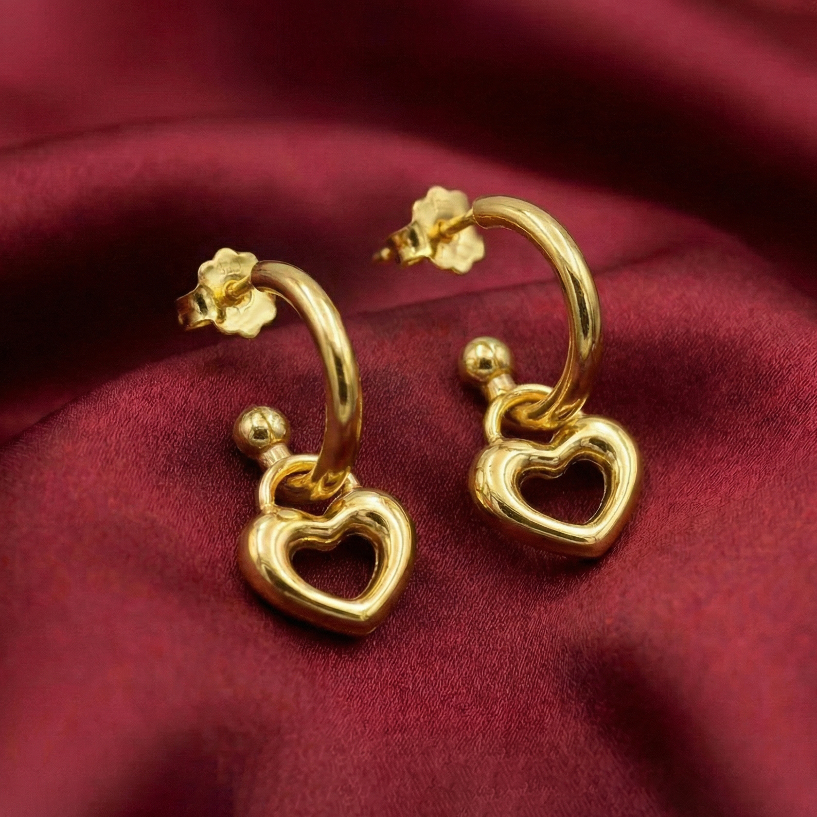 Bông tai trái tim Strong Heart style hobo BN JEWELRY