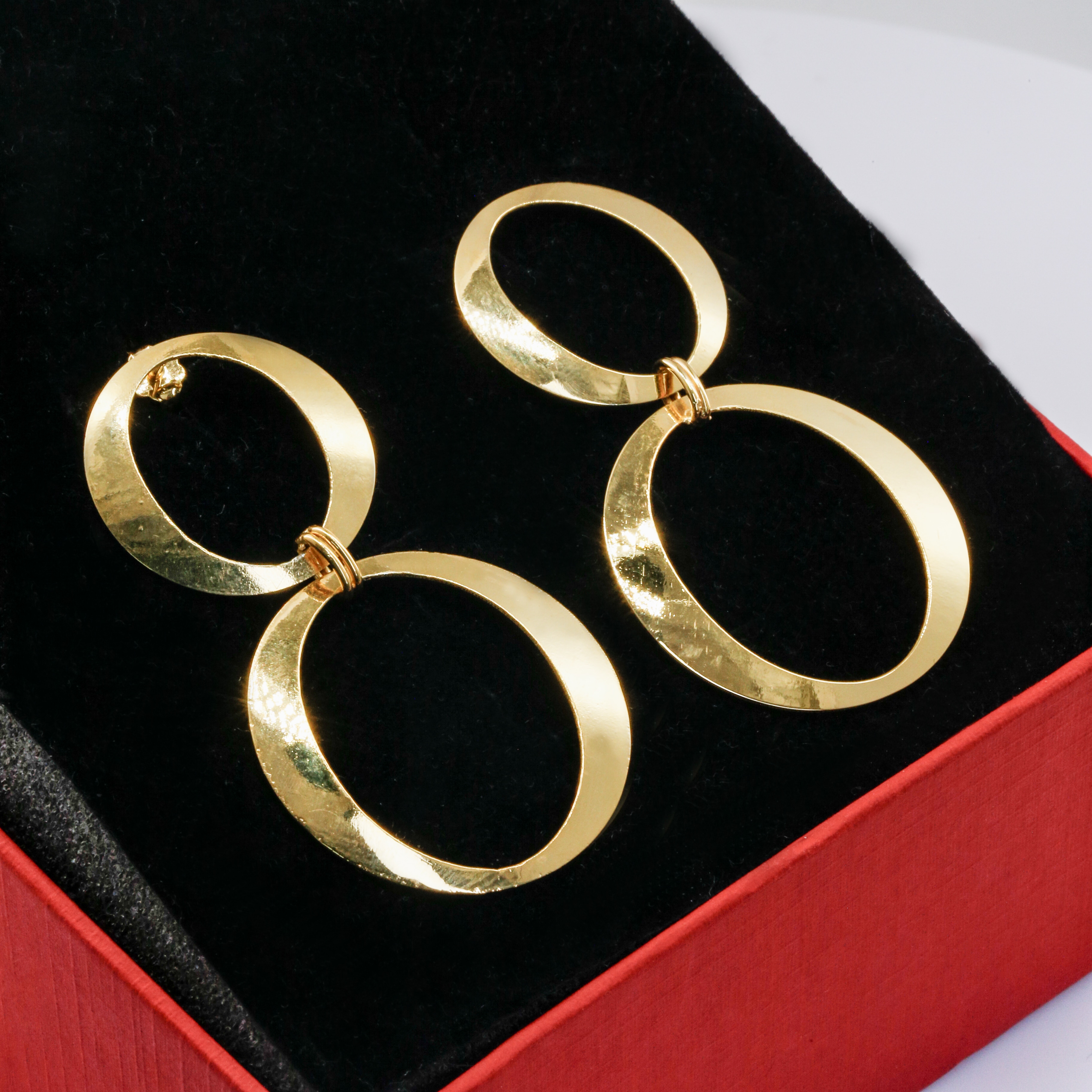 Bông tai Gold Filled 14K 1/20 thiết kế Hoop dĩa tròn BN JEWELRY - BDY2424_E
