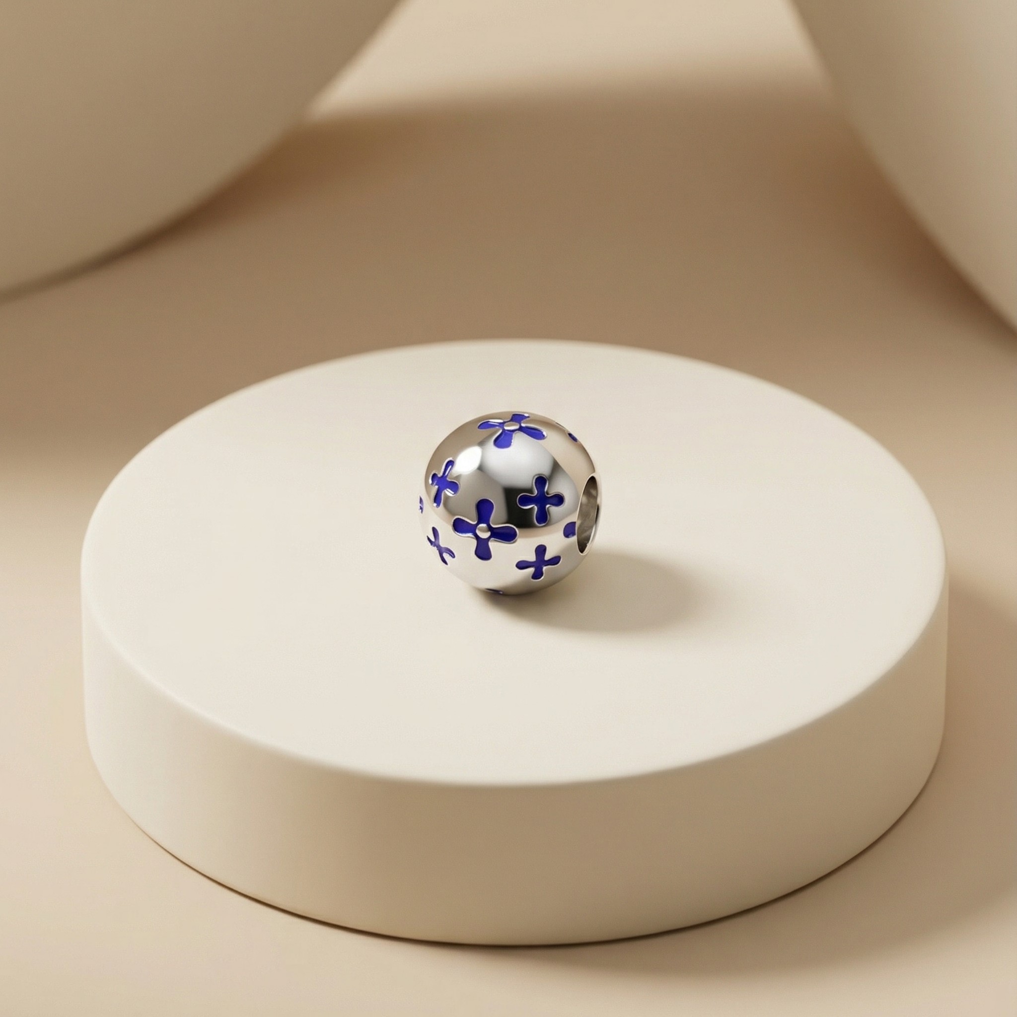 Mặt dây chuyền GF 14K thiết kế charm bi hoa 4 cánh BN JEWELRY | PK500_E