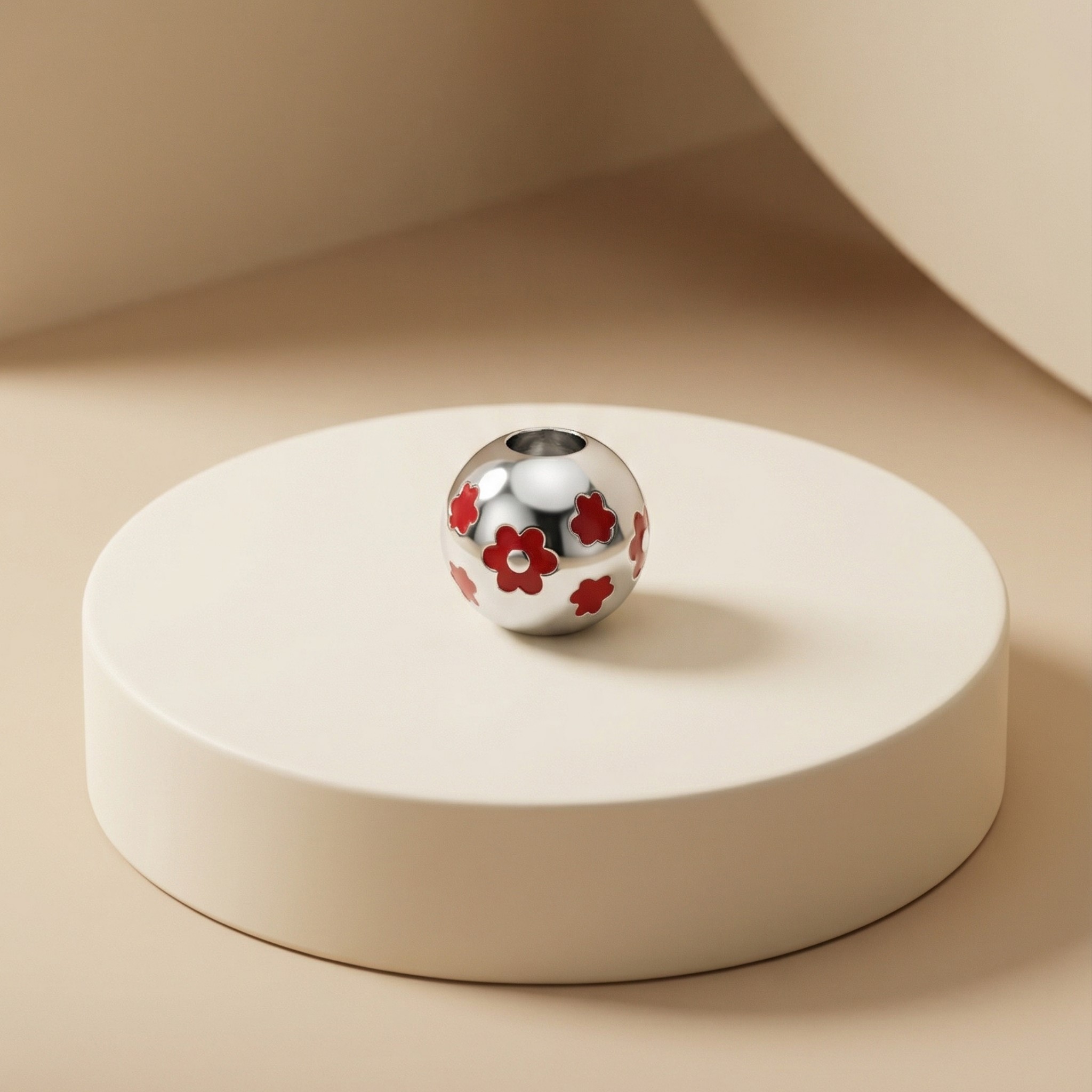 Mặt dây chuyền GF 14K thiết kế charm bi hoa mặt trời mini BN JEWELRY | PK487_E