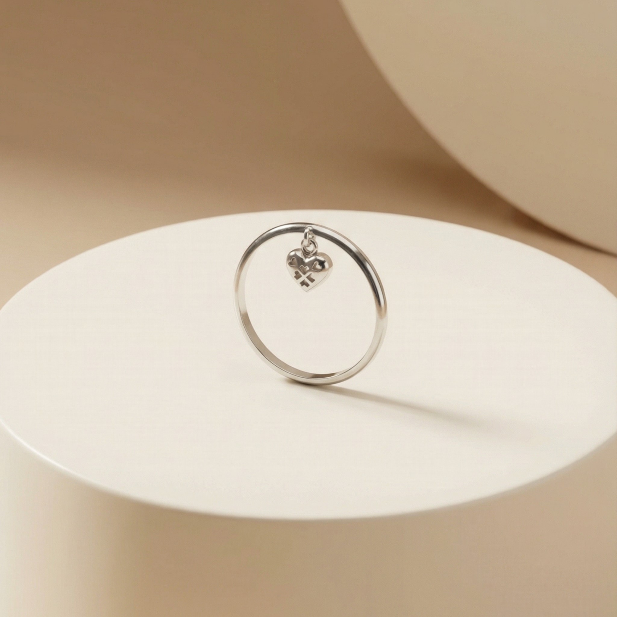 Nhẫn GF 14K thiết kế trái tim treo Eternal BN JEWELRY | NGY1852_E