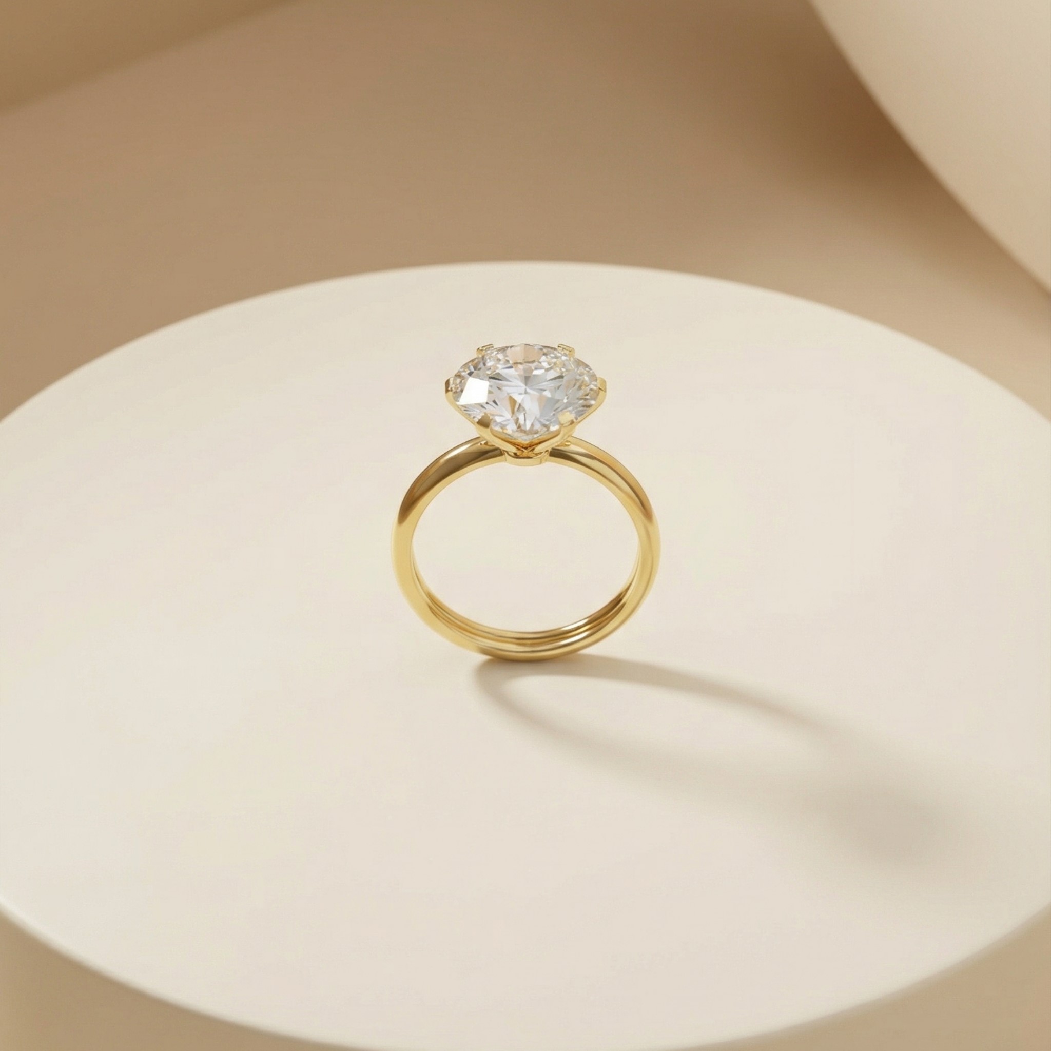 Nhẫn Gold Filled 14K 1/20 Solitaire classic đính đá moissanite BN JEWELRY | đá 12.0 li - NGY1845_E