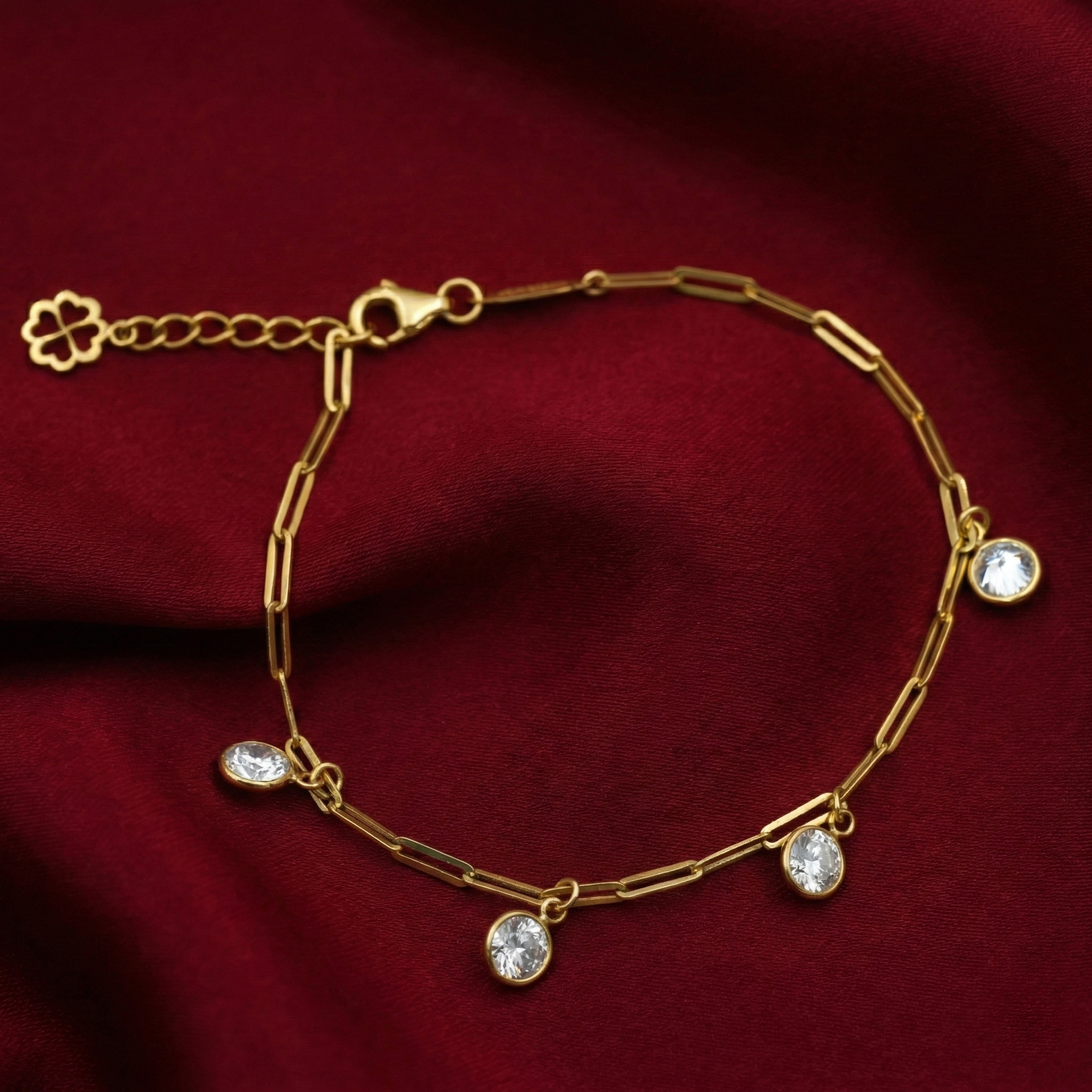 Lắc tay giọt nắng mắt paperclip BN JEWELRY