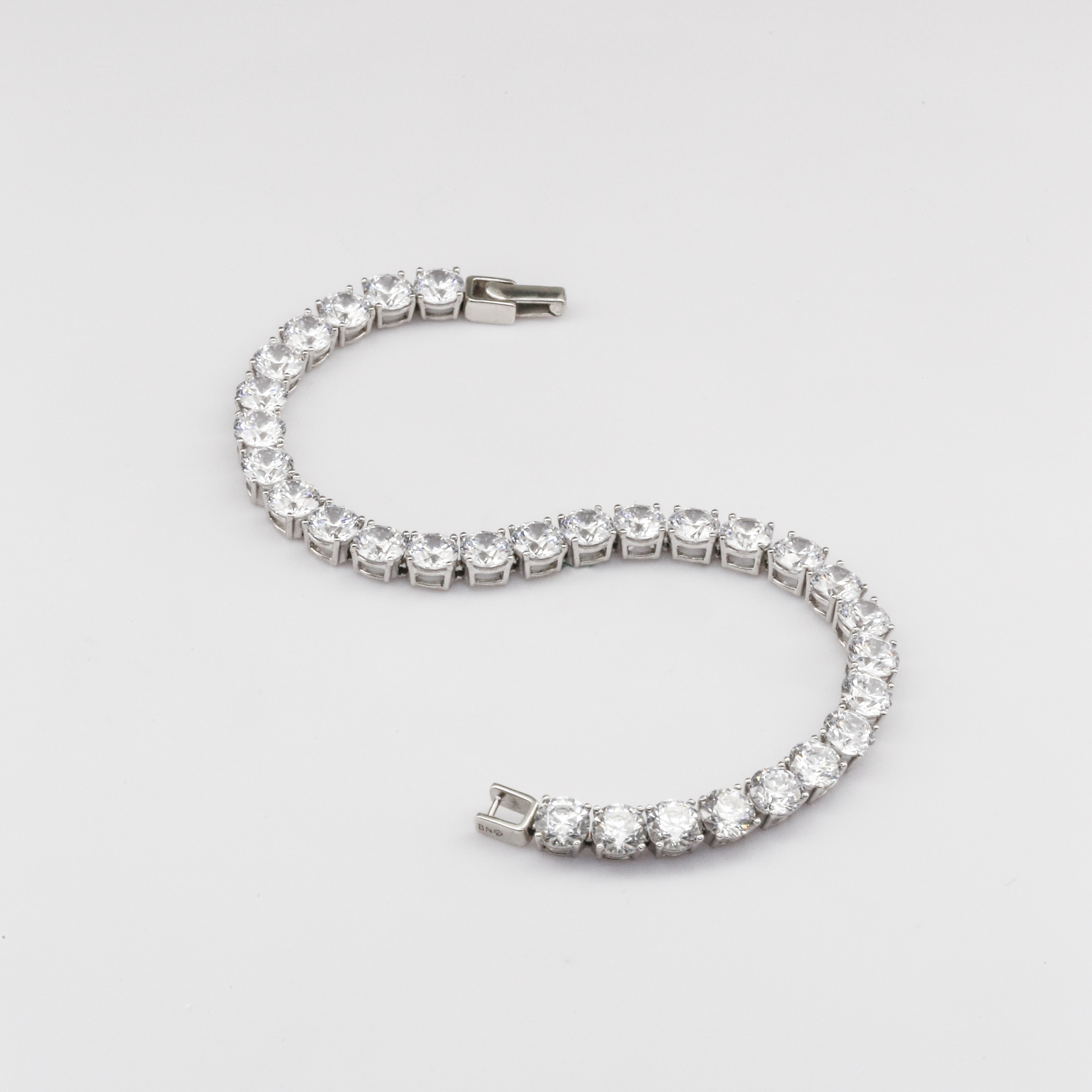 Lắc tay Bạch kim Platinum 10% Tennis đính full đá BN JEWELRY | đá 4.5 ly - LTY1650_PT