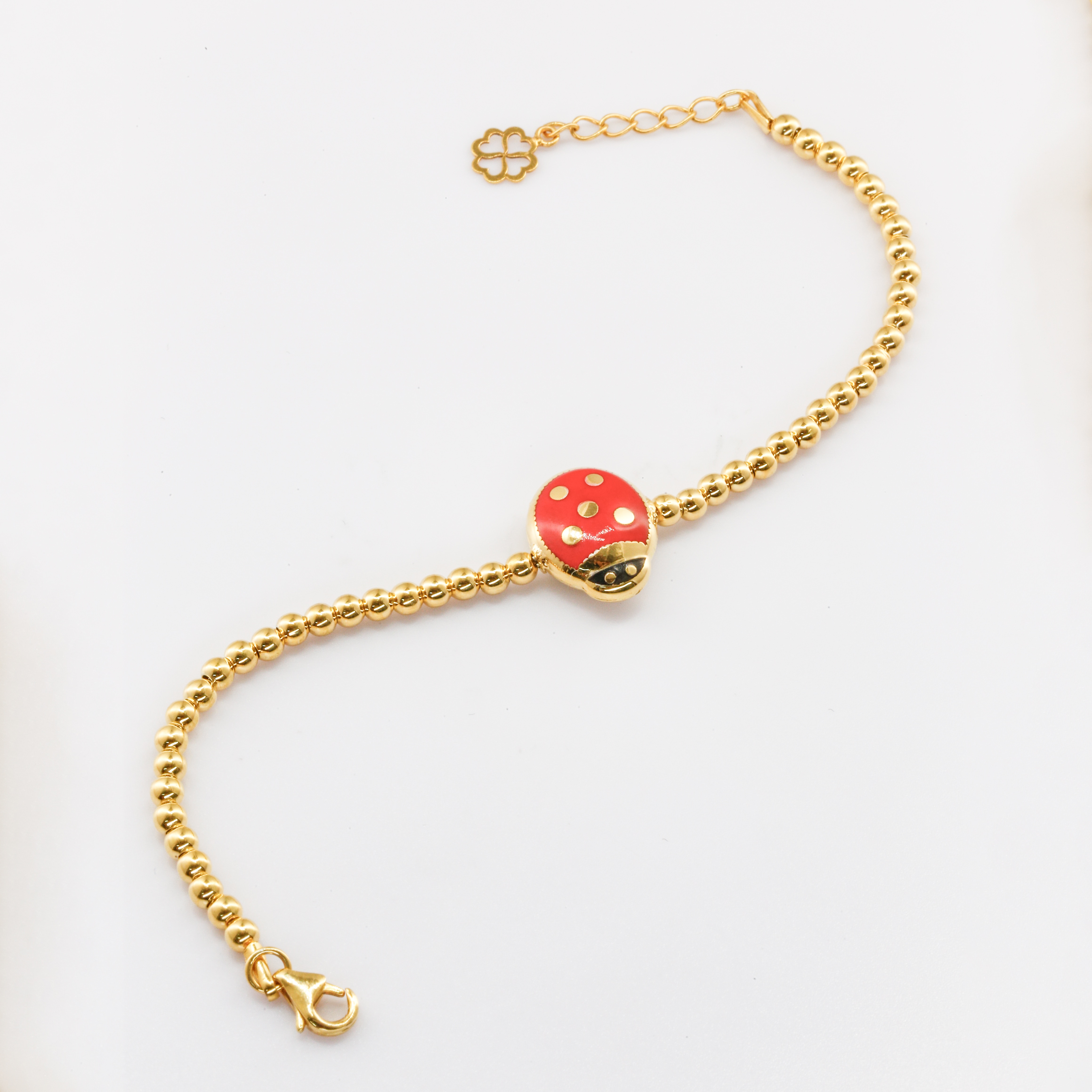 Lắc tay Gold Filled 14K 1/20 bi charm bọ cánh cam BN JEWELRY - LTY1861_EPT
