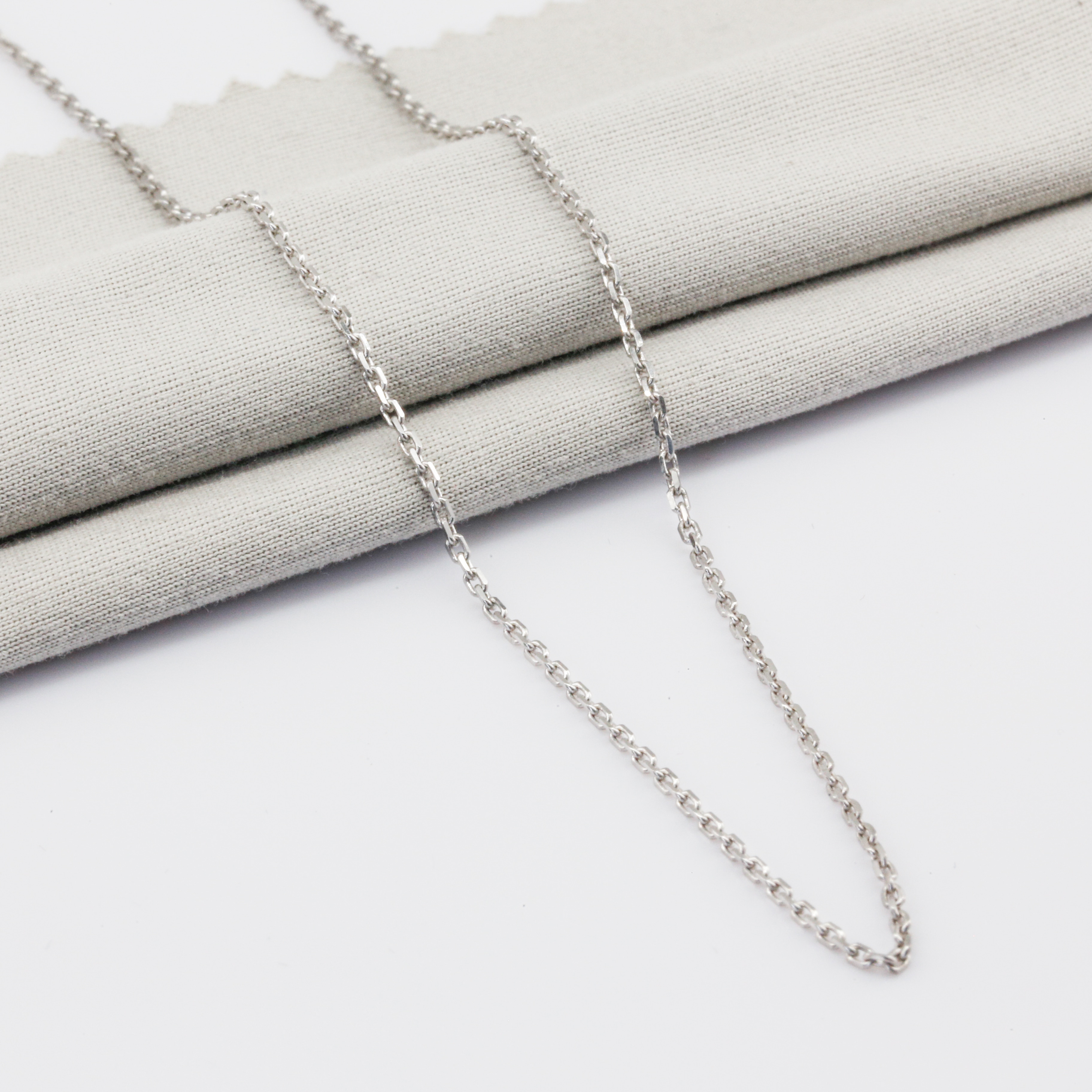 Dây chuyền Bạch kim Platinum 10% mắt khế mini BN JEWELRY | bản 4 zem - FK40C_HQ_PTN (ni nhỏ)