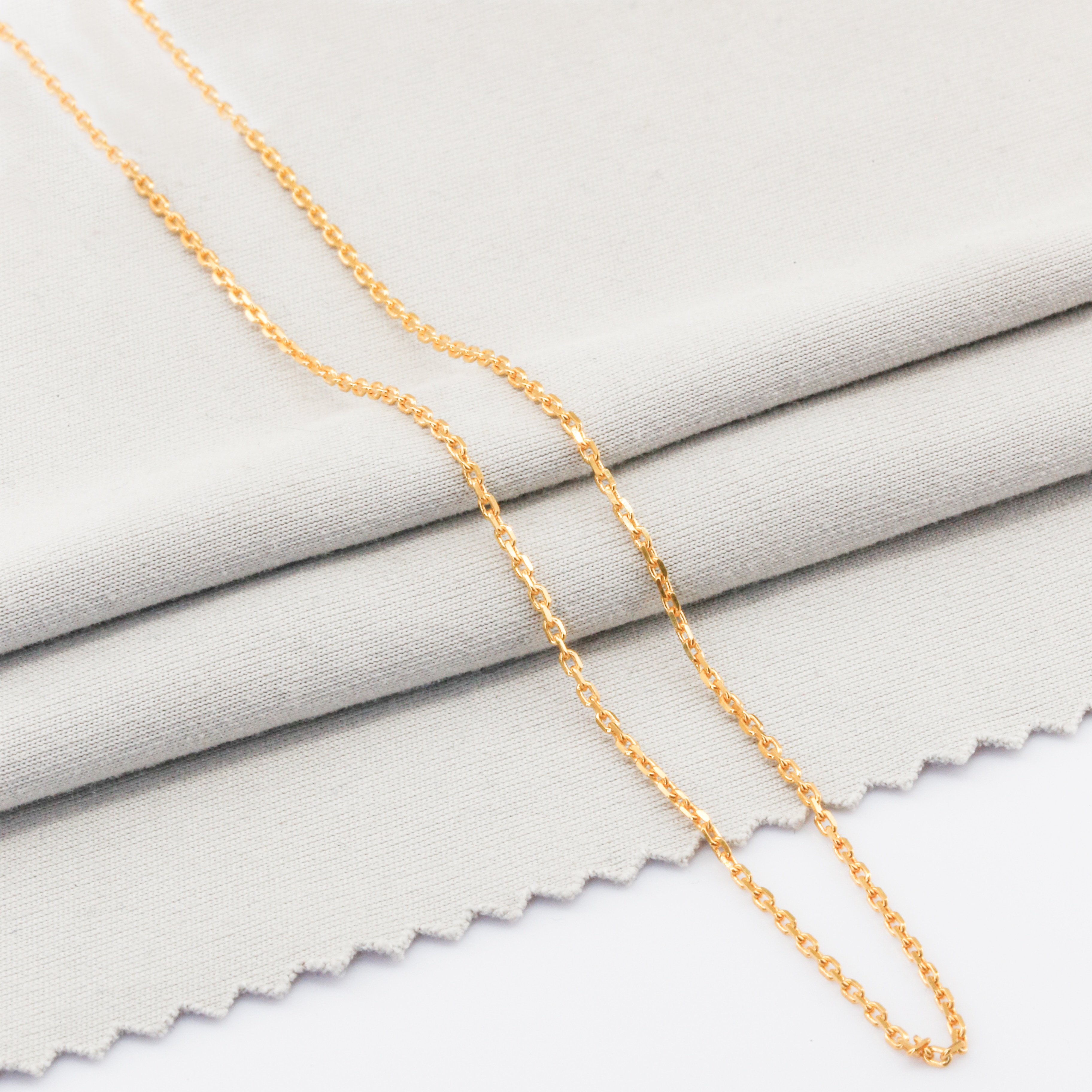 Dây chuyền Bạch kim Platinum 10% mắt khế mini BN JEWELRY | bản 4 zem - FK40C_HQ_PTN (ni nhỏ)