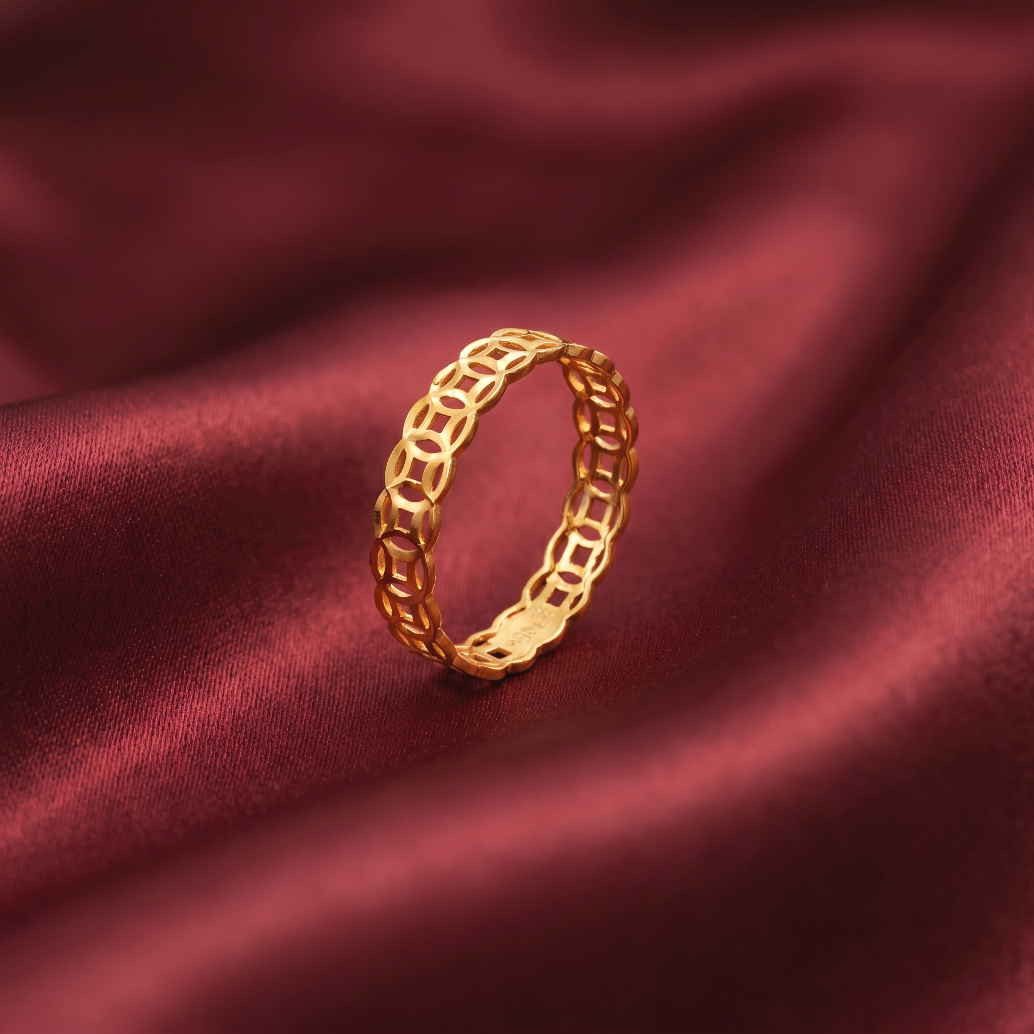 Nhẫn phụ kiện Au20 Vòng kim tiền  BN JEWELRY  - NGY1891_Au20 (0.13c)
