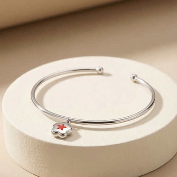 Vòng tay GF 14K thiết kế mặt Bloomy BN JEWELRY