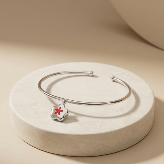 Vòng tay GF 14K thiết kế mặt Bloomy BN JEWELRY