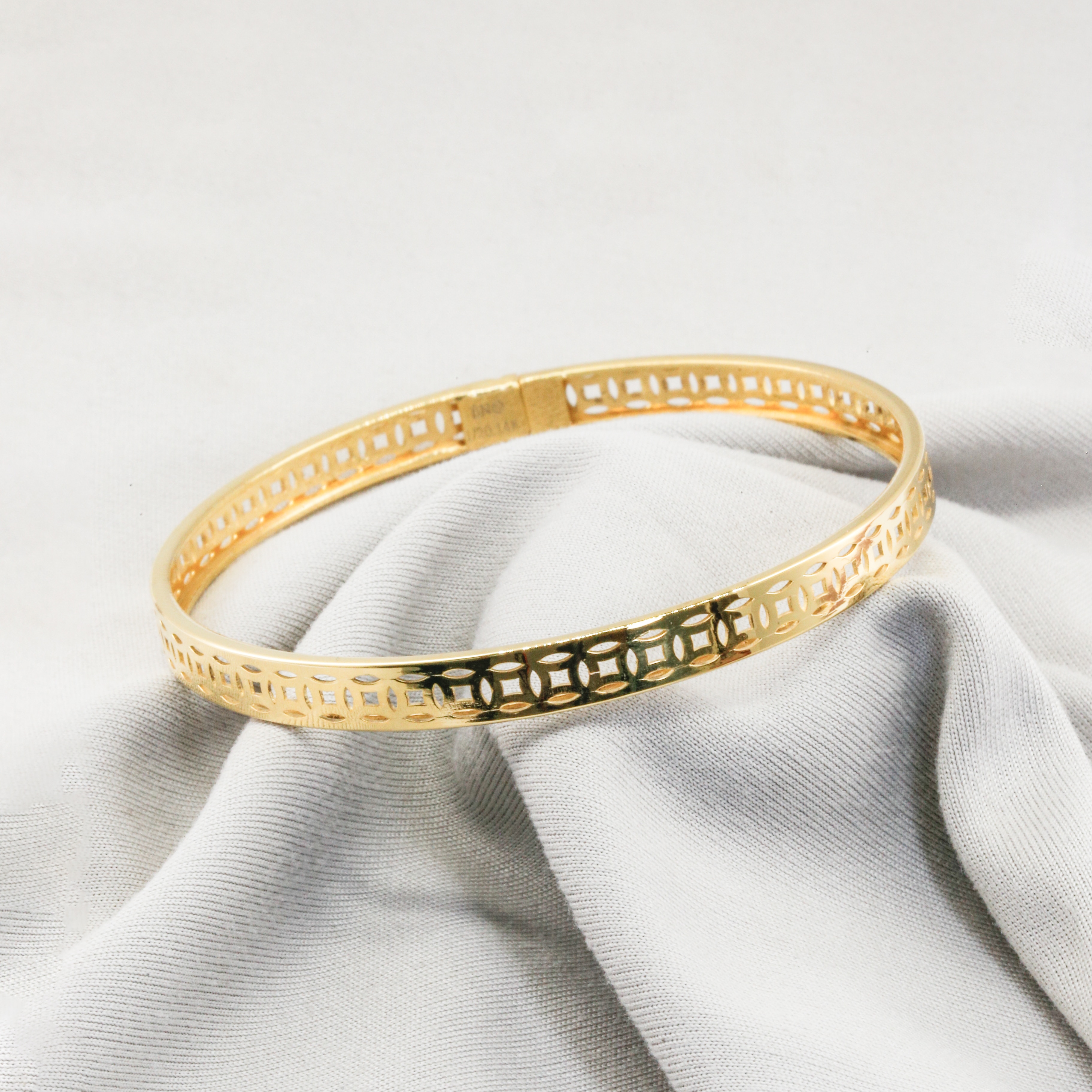 Vòng tay Gold Filled 14K 1/20 thiết kế chuỗi đồng xu kim tiền BN JEWELRY - VKY1885_E