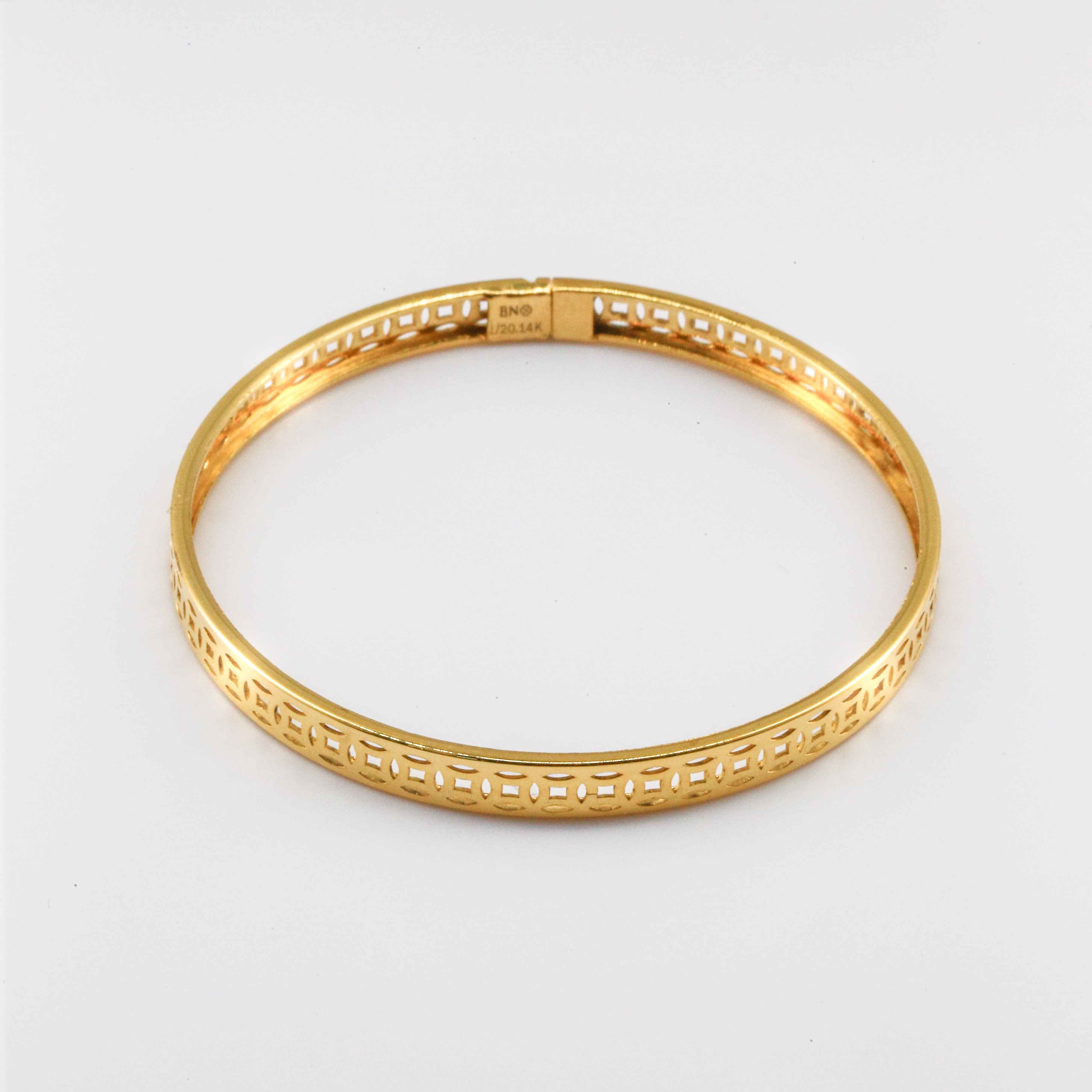 Vòng tay Gold Filled 14K 1/20 thiết kế chuỗi đồng xu kim tiền BN JEWELRY - VKY1885_E