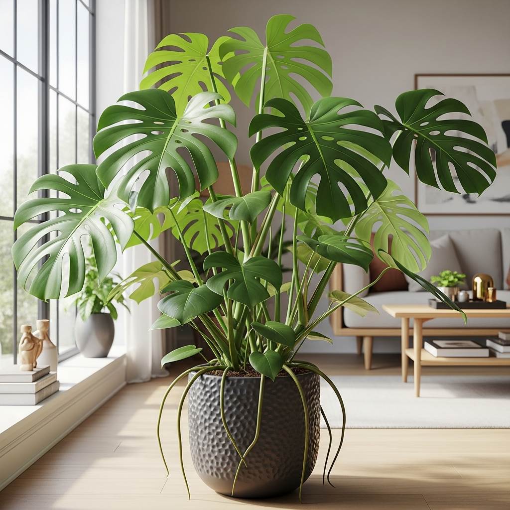 Cây Monstera: Chìa Khóa Hút Tài Lộc, Thịnh Vượng & Bình An Theo Phong Thủy