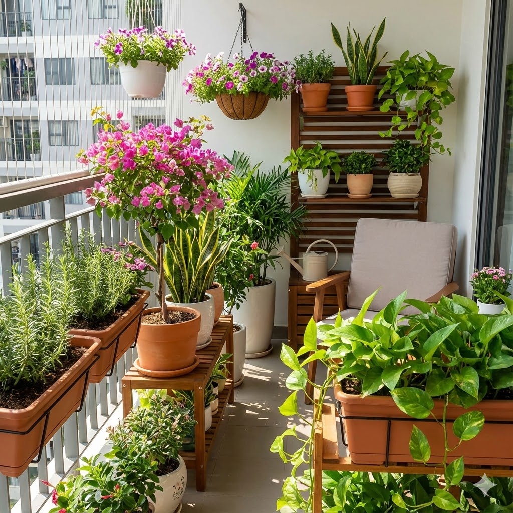 Tuyệt Chiêu Biến Ban Công Thành Ốc Đảo Xanh Với 5 Loại Cây Cảnh Ban Công Đẹp, Dễ Trồng