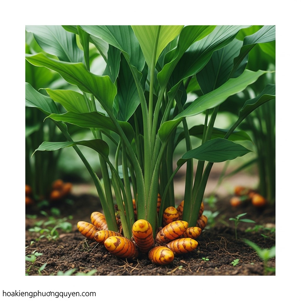 Hướng Dẫn Chi Tiết Trồng và Chăm Sóc Cây Nghệ Vàng (Curcuma longa) – Kỹ Thuật Nông Nghiệp Tối Ưu cho Dược Liệu Quý