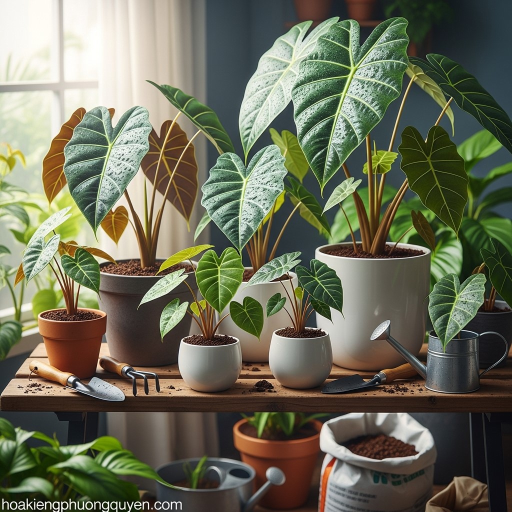 Hướng Dẫn Chuyên Sâu Trồng và Chăm Sóc Cây Ráy (Alocasia spp.): Từ Khoa Học Đến Thực Tiễn