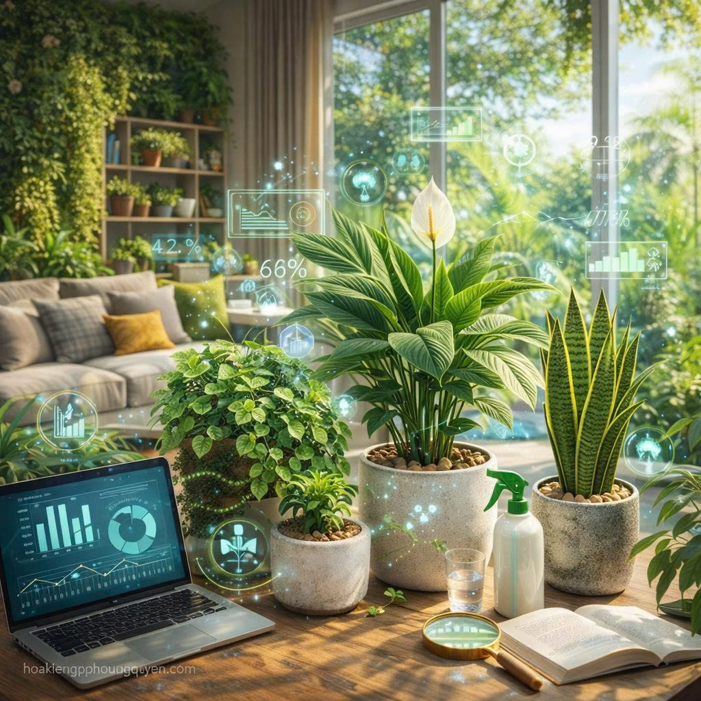 Phân tích Chuyên sâu: Hệ sinh thái Thực vật Nội thất và Ứng dụng Biophilic cho Môi trường Sống Tối ưu