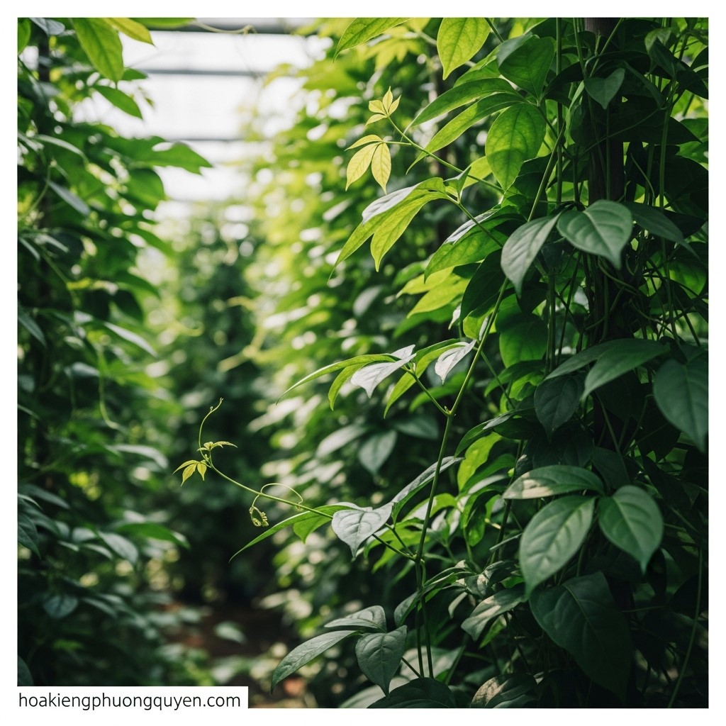 Kỹ Thuật Canh Tác Giảo Cổ Lam (Gynostemma pentaphyllum) Hướng Hữu Cơ: Đảm Bảo Dược Liệu Sạch và Chất Lượng