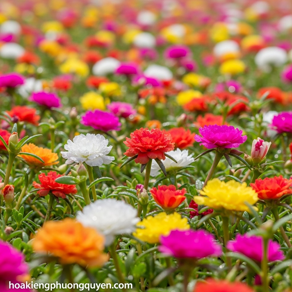 Cẩm Nang Toàn Diện Cây Nở Ngày Đất (Portulaca Grandiflora): Chăm Sóc Đúng Cách Để Vườn Rực Rỡ!