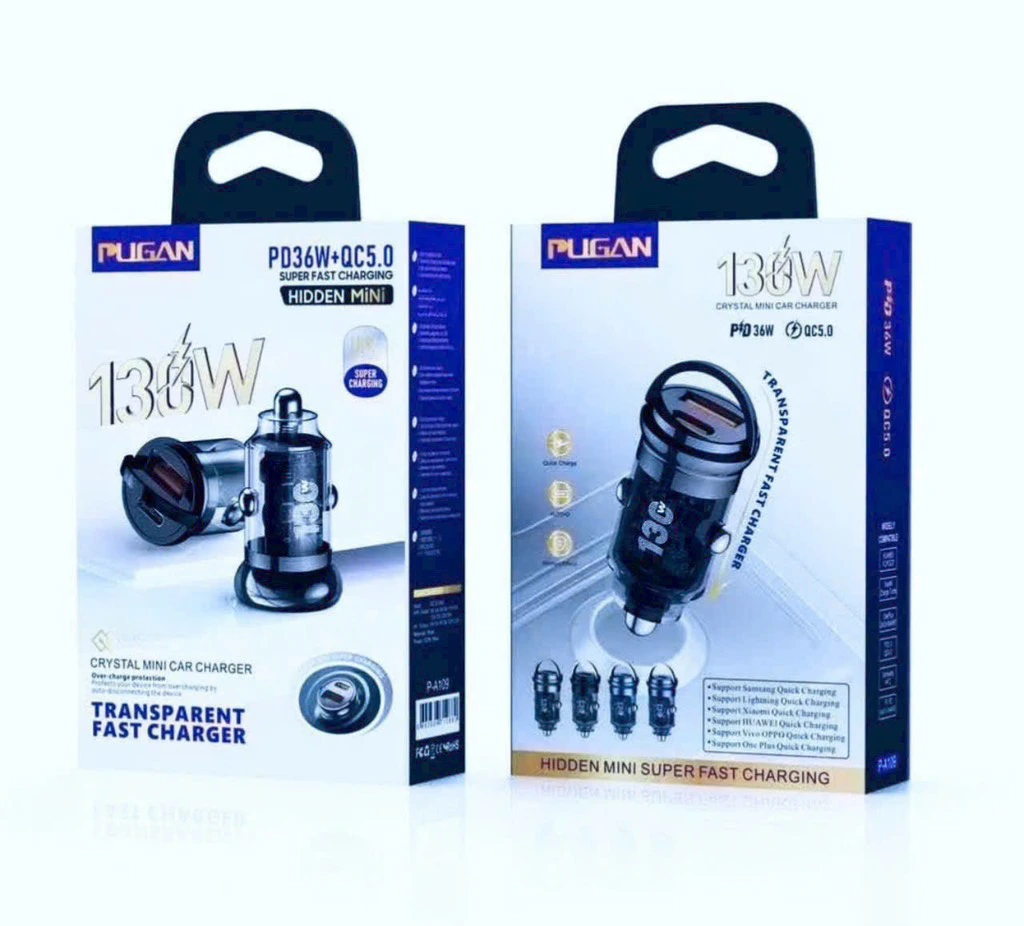Tẩu sạc xe hơi ô tô Pugan 130w