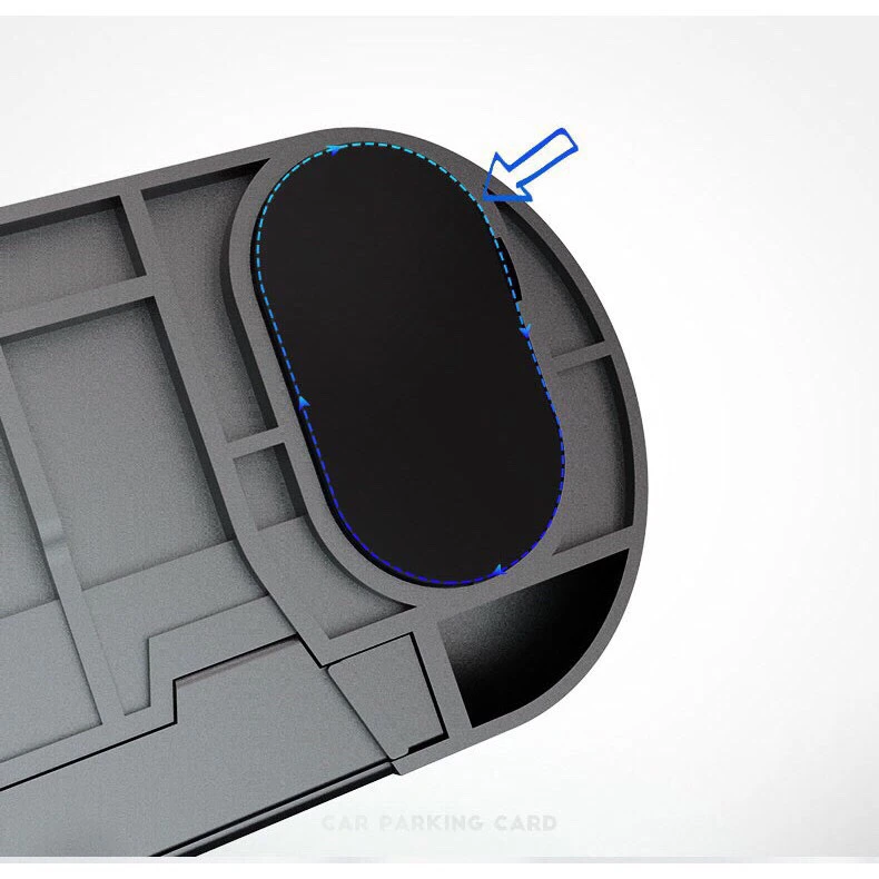 Bảng số điện thoại kèm giá đỡ 6 dãy số màu đen
