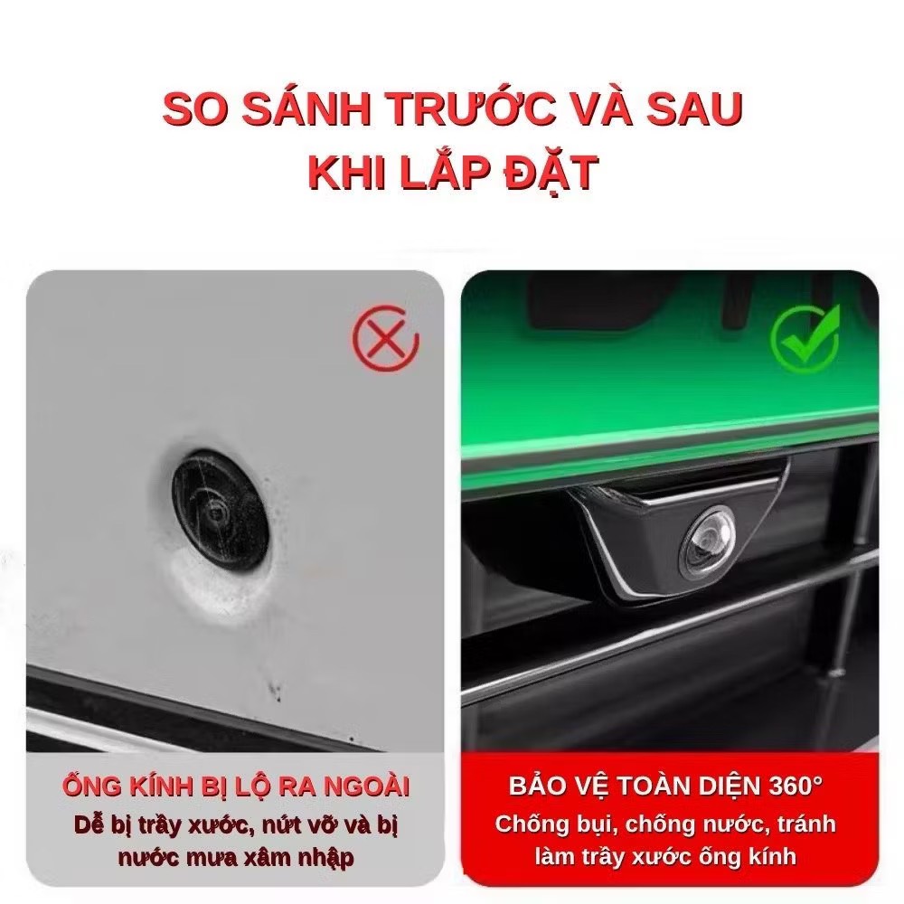 Ốp bảo vệ camera hành trình ô tô- hộp 2 cái