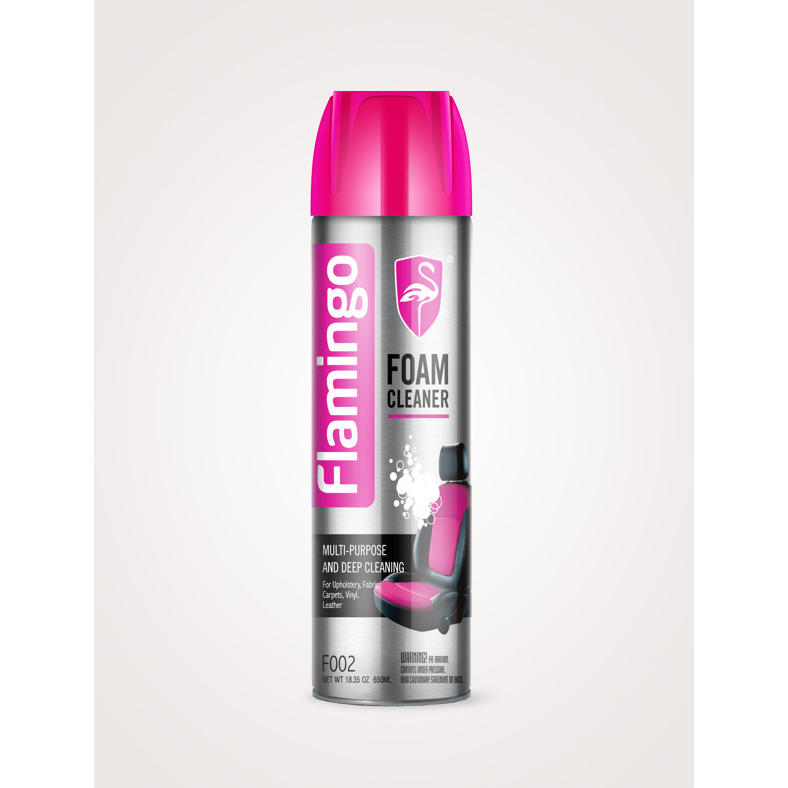 Chai xịt bọt tuyết vệ sinh nội thất Flamingo 650ml - Xịt bọt F002