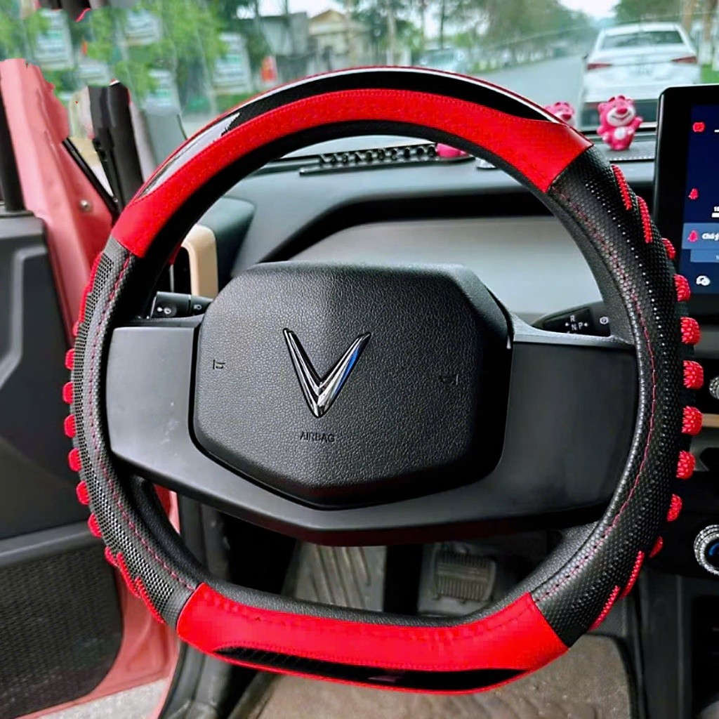 Bọc Vô Lăng da luxury vân carbon Dcut 34