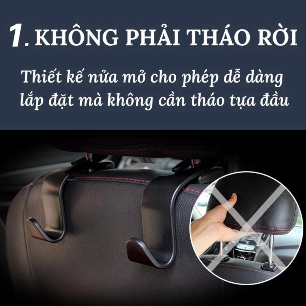 Móc treo đồ chữ S sau ghế