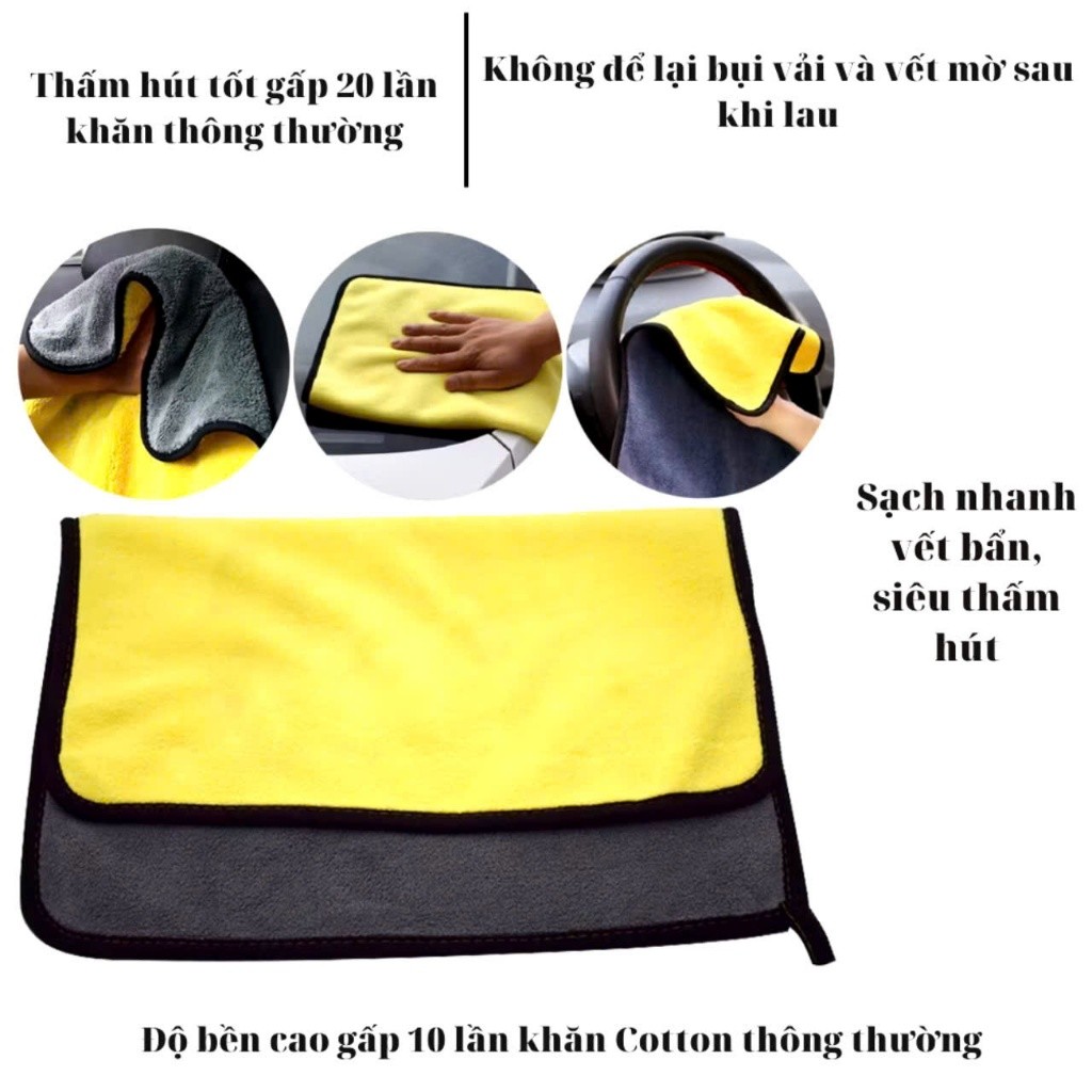 Khăn lau đa năng vàng xám