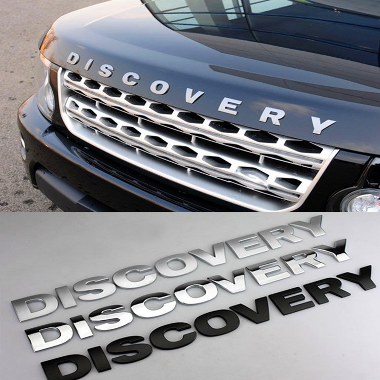 Chữ nổi 3D Discovery dán nắp capo