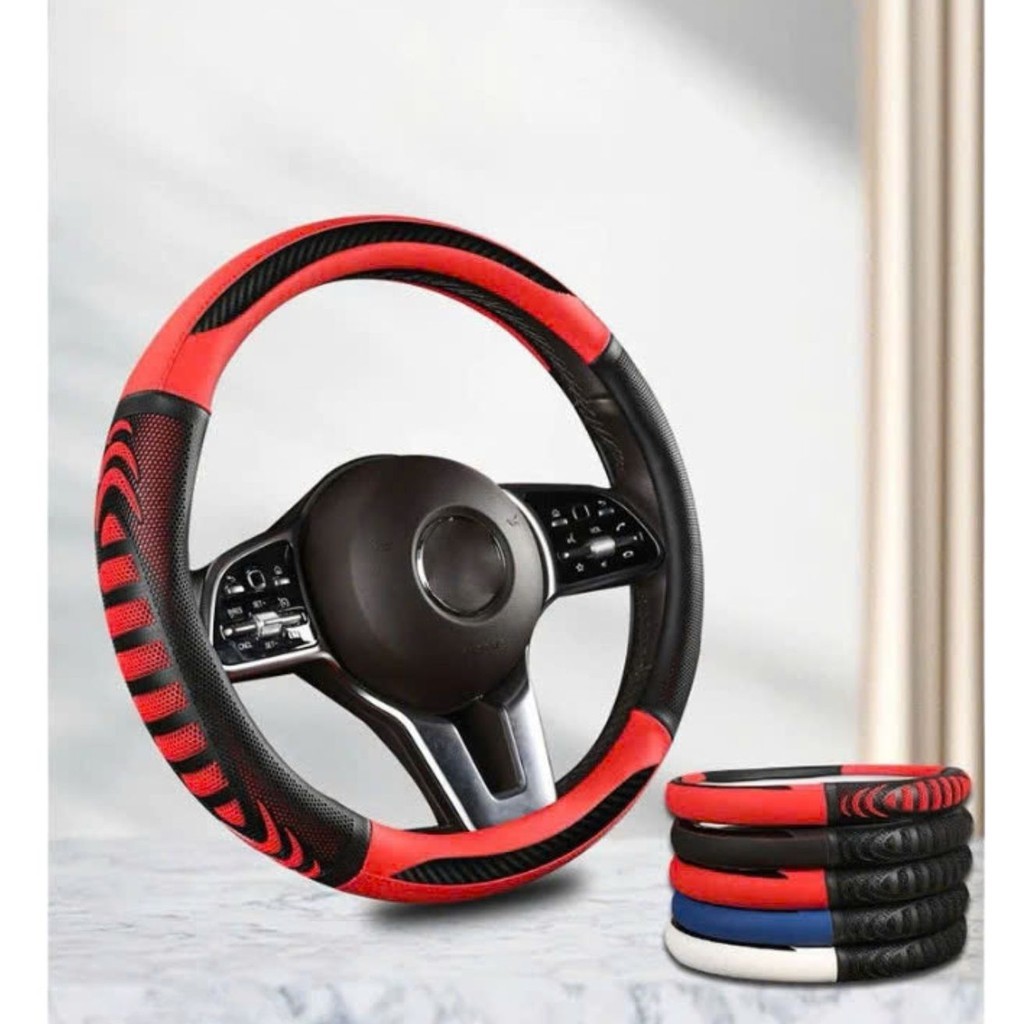 Bọc Vô Lăng da luxury vân carbon Tròn 38