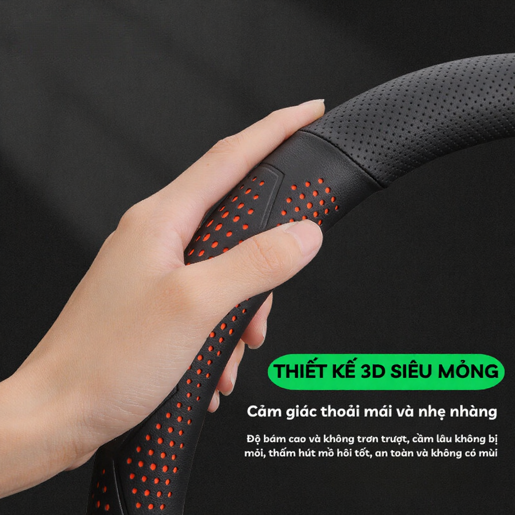 Bọc vô lăng da nappa tròn 45