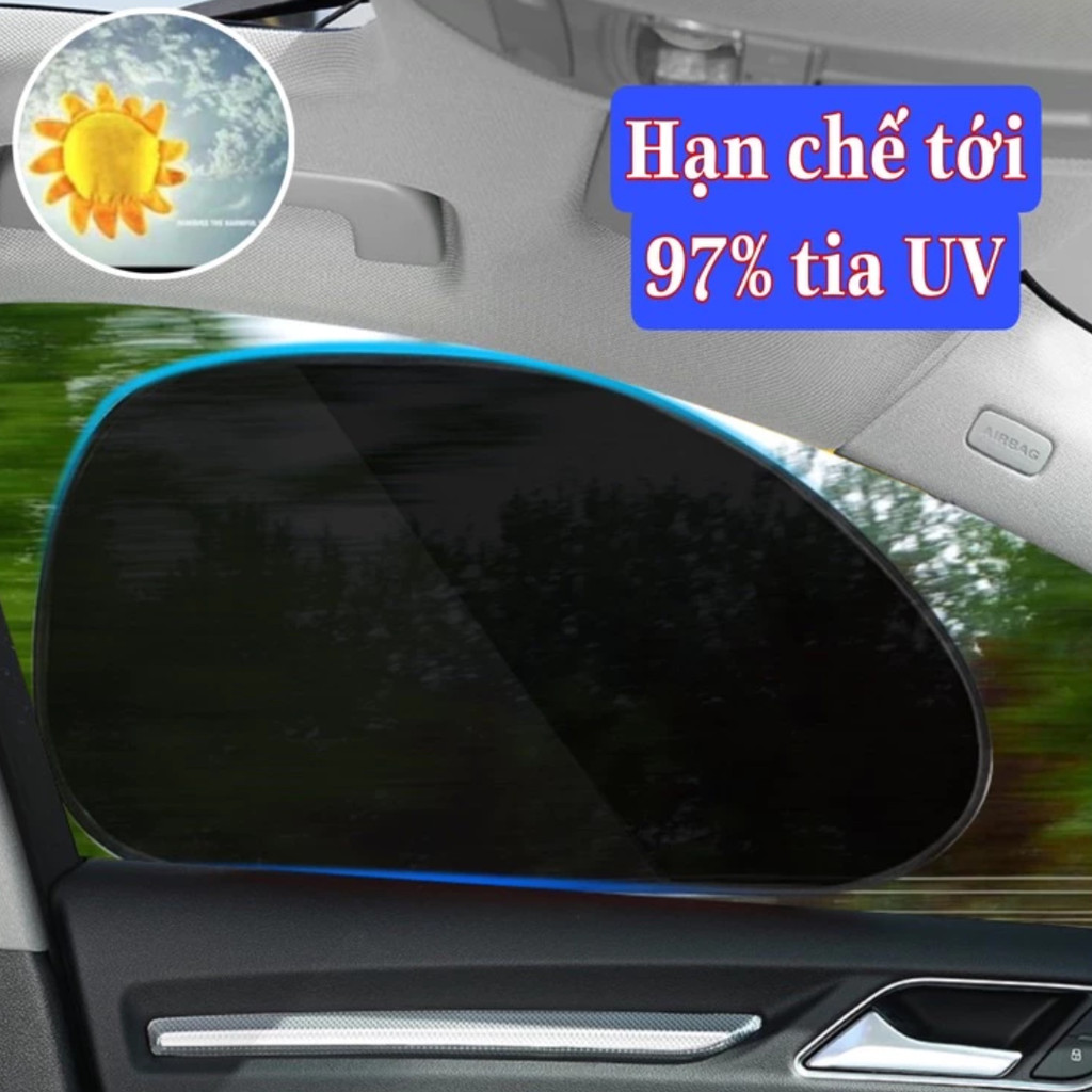 Tấm Che Nắng Ô Tô Cao Su Non Tự Hút bộ 4 miếng