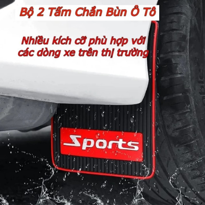 Bộ 2 miếng Tấm chắn bùn Cao Su Sport