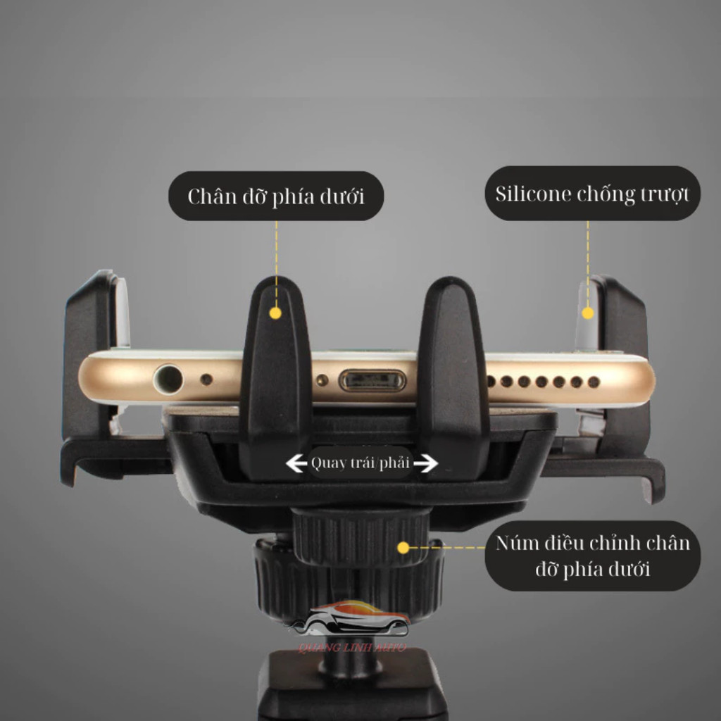 Giá đỡ điện thoại Sucker hít kính kéo dài xoay 360độ
