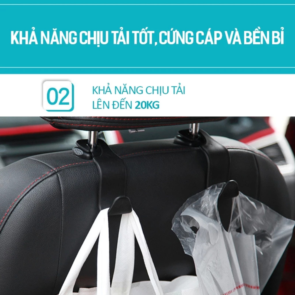 Móc treo đồ chữ S sau ghế
