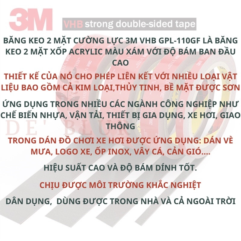 Keo 3M bản trong