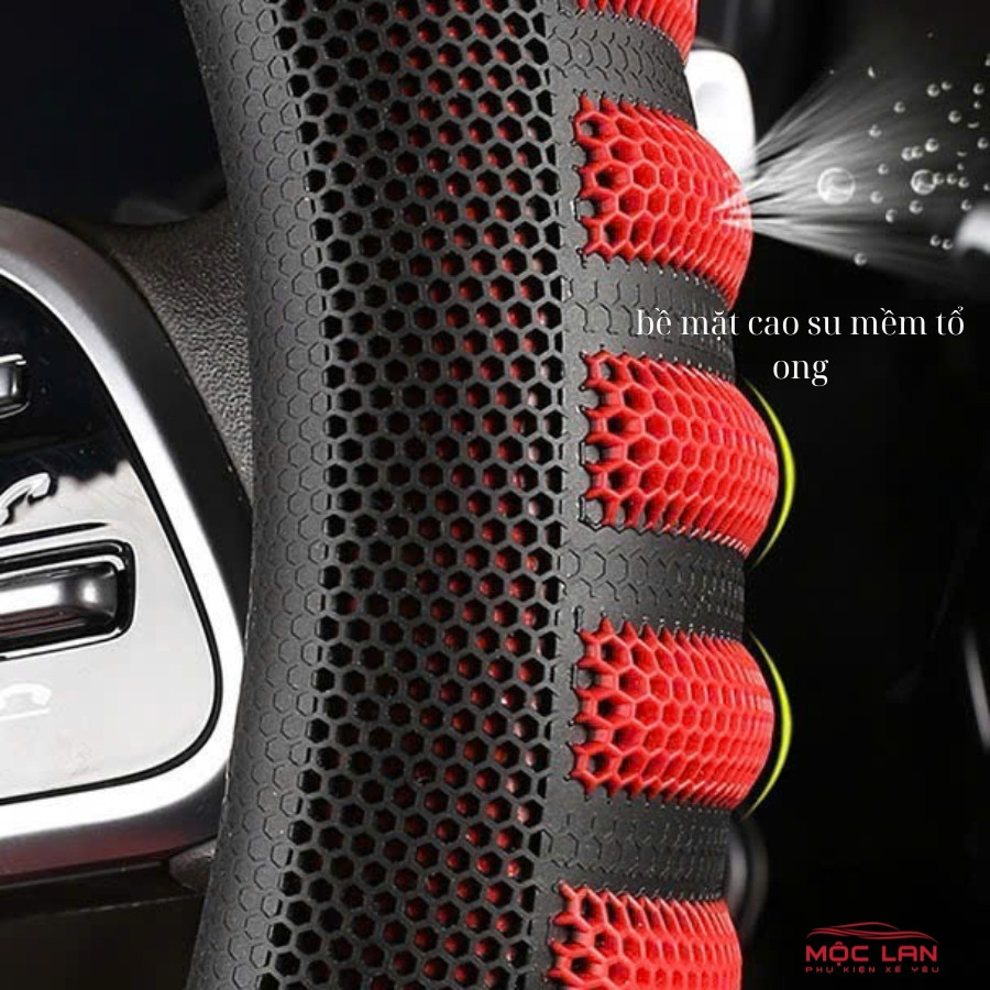 Bọc Vô Lăng da luxury vân carbon Tròn 45