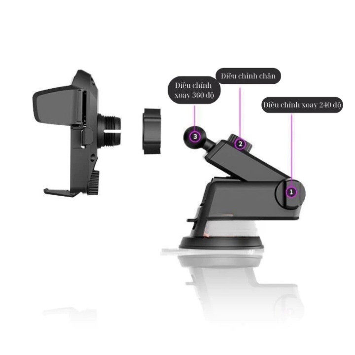 Giá đỡ điện thoại Sucker hít kính kéo dài xoay 360độ