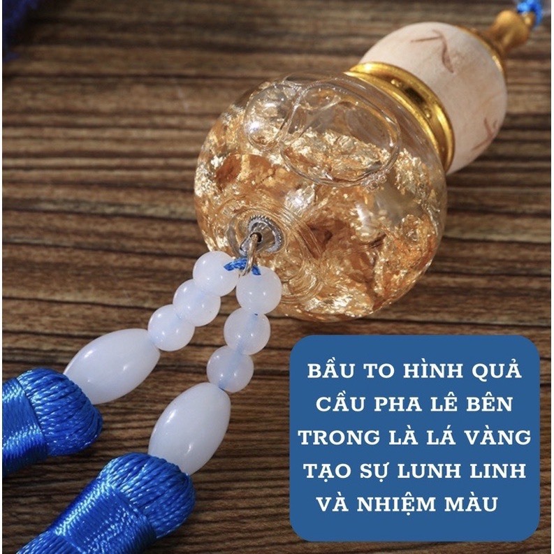 Khánh hồ lô pha lê dát vàng