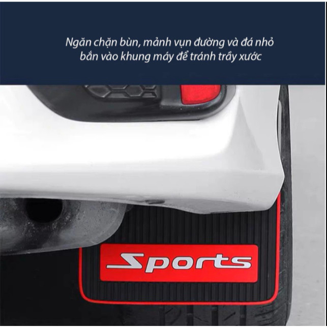 Bộ 2 miếng Tấm chắn bùn Cao Su Sport