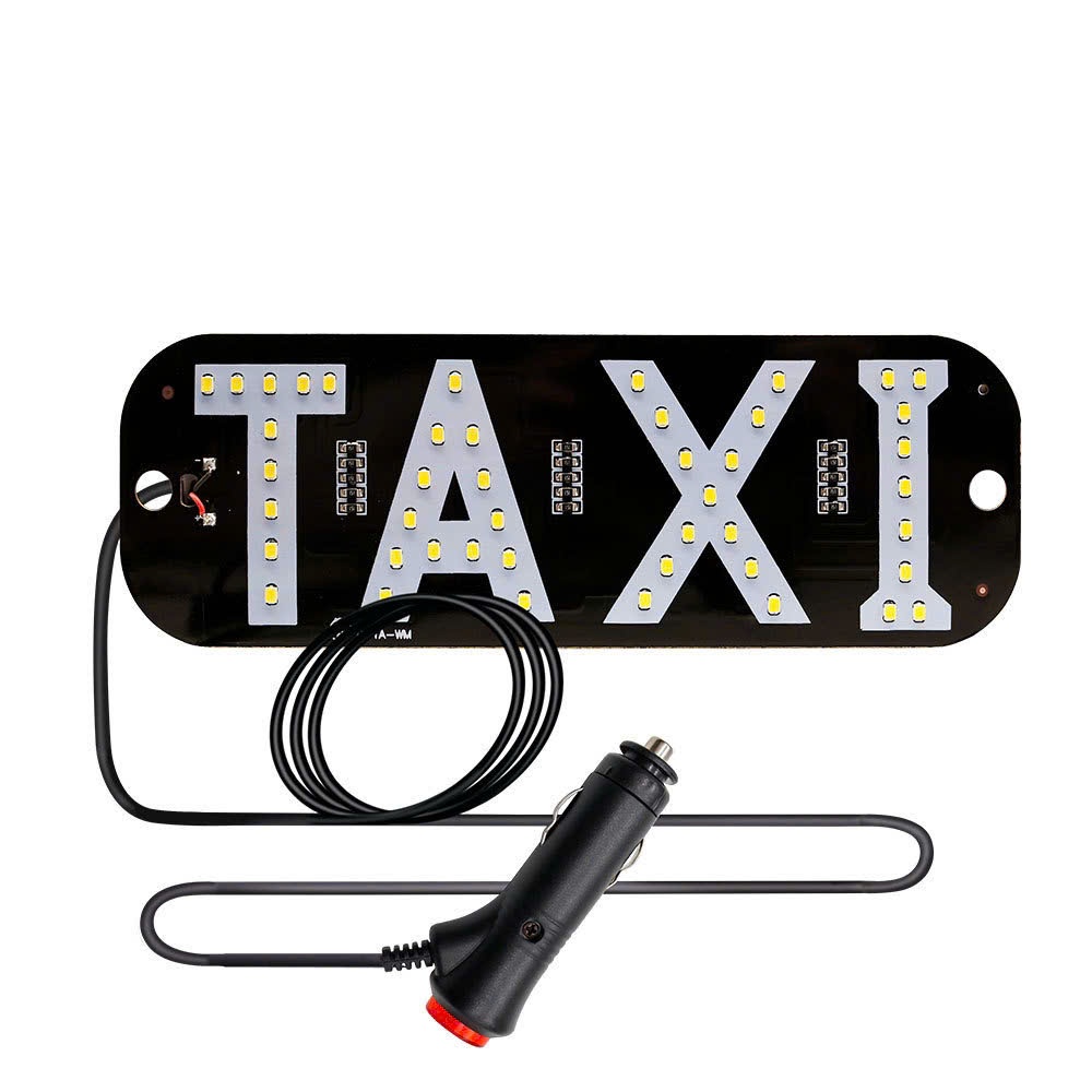 Đèn Led Chữ TAXI Thay Đổi 2 Màu, Đèn Báo Chữ TAXI Gắn Kính Lái Ô Tô